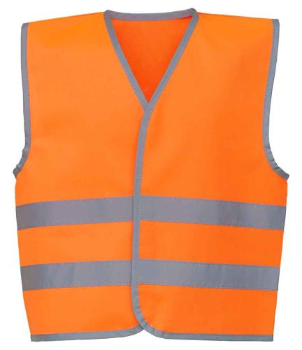Yoko Kids Hi-Vis Two Band Waistcoat - LIM - L